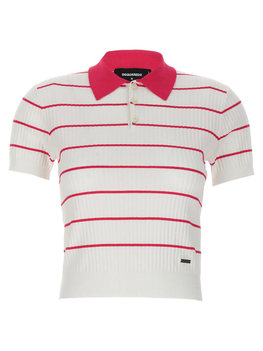 Dsquared² Multicolor Viscose Polo Shirt