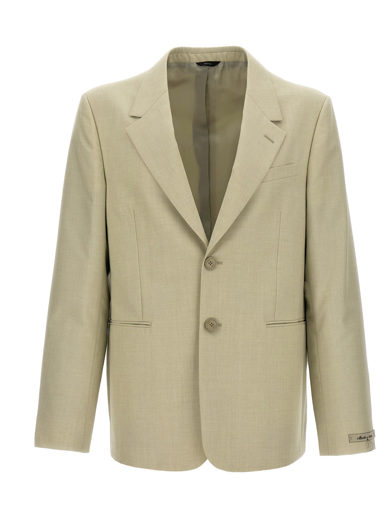 Fendi Beige Virgin Wool Blazer - Sophisticated Style