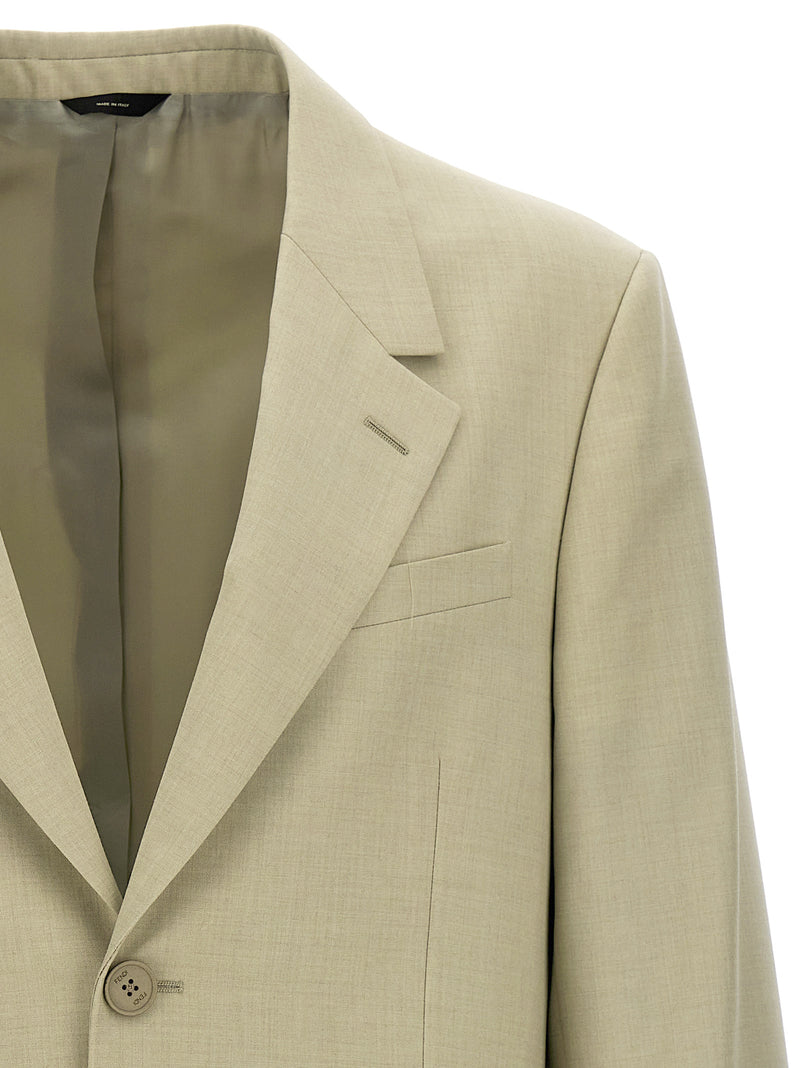 Fendi Beige Virgin Wool Blazer - Sophisticated Style
