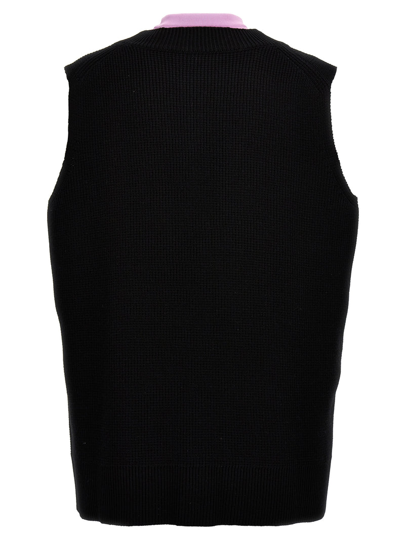 Jil Sander Multicolor Wool Sleeveless Sweater