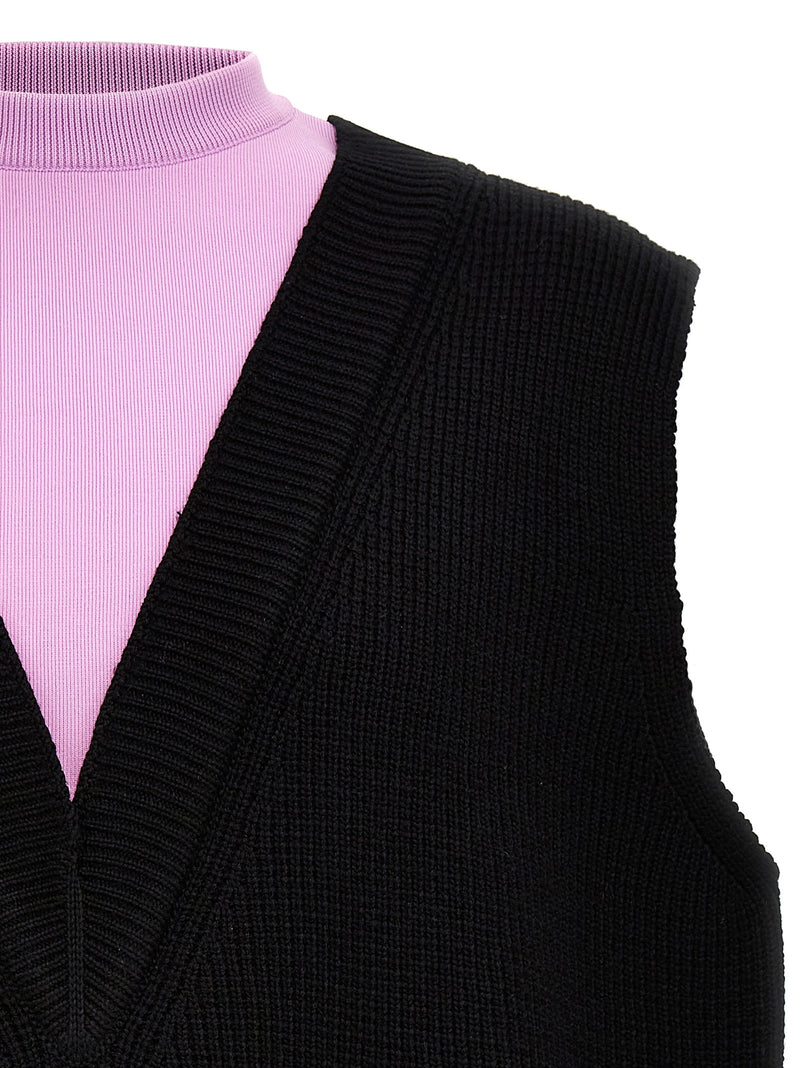 Jil Sander Multicolor Wool Sleeveless Sweater
