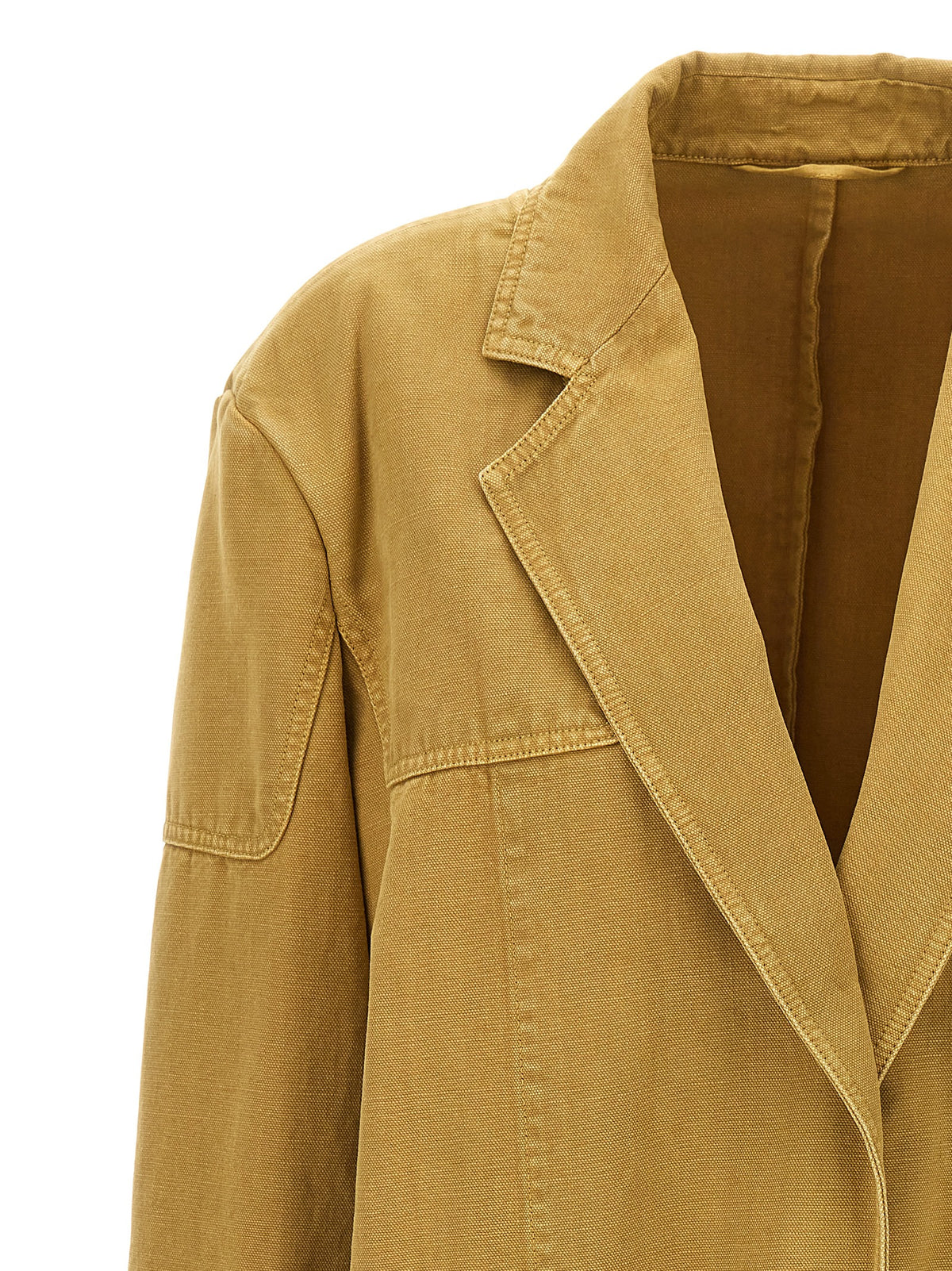 Max Mara 'Dizzy' Beige Cotton Blazer