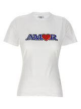 Vetements White Cotton ‘Amor’ T-Shirt for Women