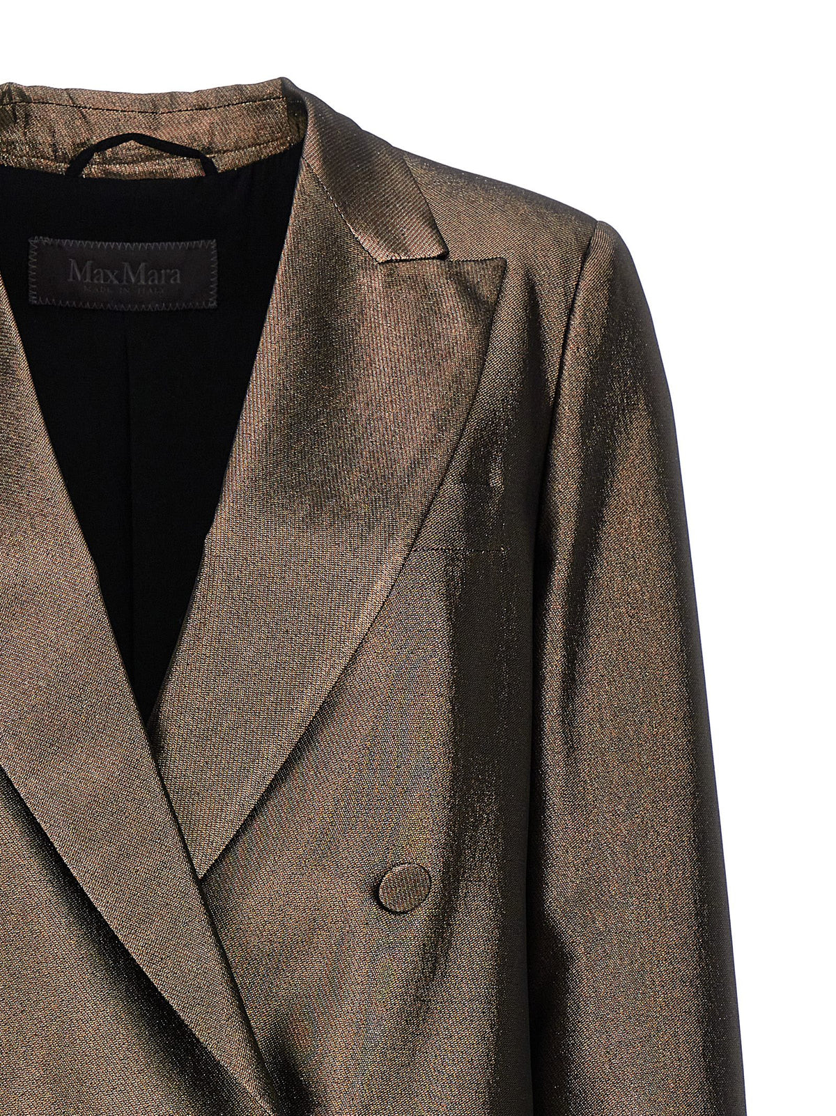 Max Mara Edro Brown Silk Blazer