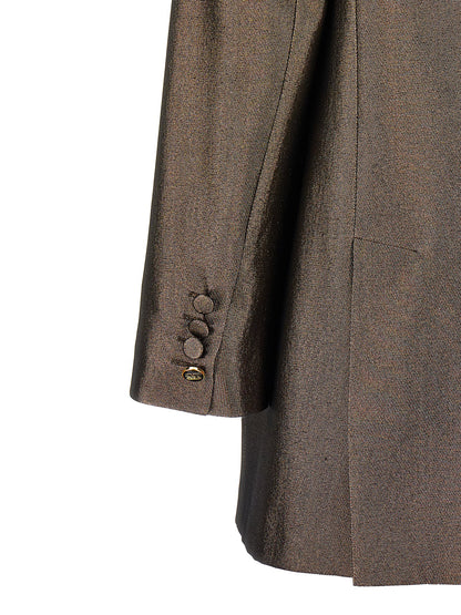 Max Mara Brown Silk Blazer
