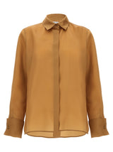 Max Mara Nola Beige Silk Blouse