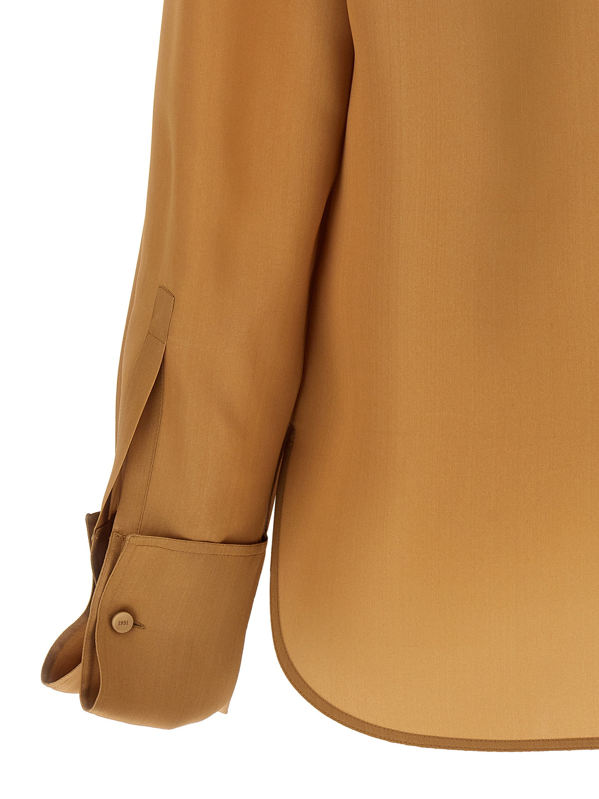 Max Mara Nola Beige Silk Blouse