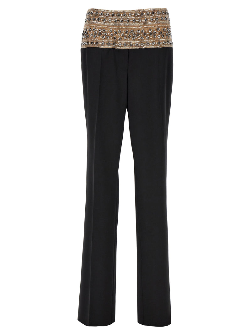 Stella McCartney Black Wool Dress Pants - Smoking Trousers