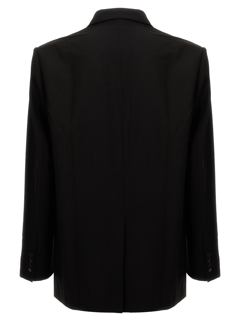 Y/PROJECT Black Virgin Wool Blazer - Pinched Logo Design