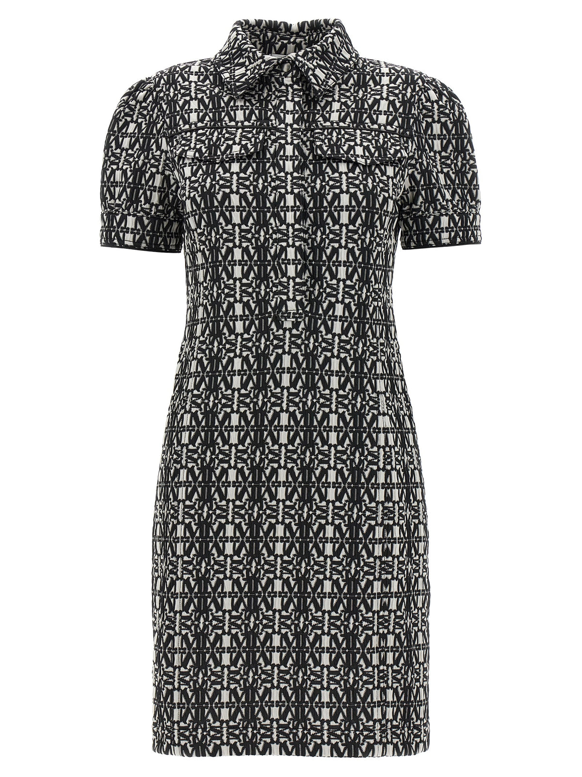Max Mara Cesy Bicolor Polyester Short Dress