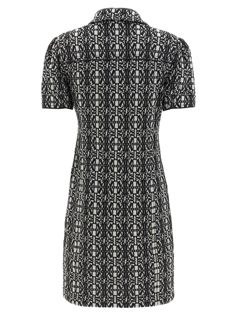 Max Mara Cesy Bicolor Polyester Short Dress