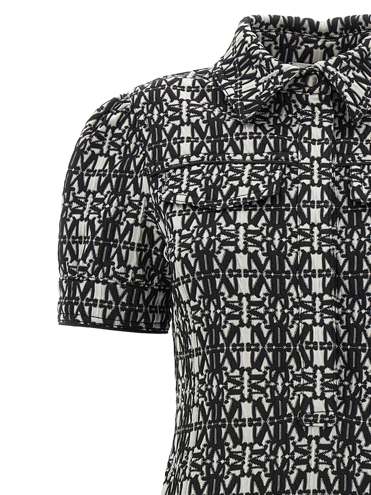 Max Mara Cesy Bicolor Polyester Short Dress