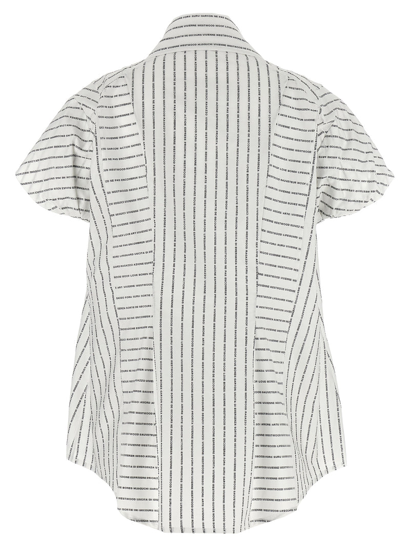 Vivienne Westwood 'Twisted Bagatelle' Bicolor Cotton Blouse