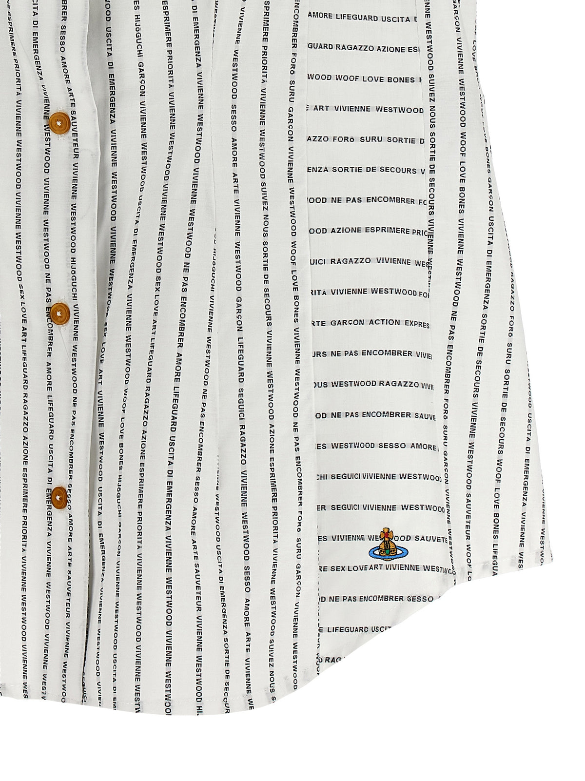 Vivienne Westwood Twisted Bagatelle Bicolor Cotton Blouse