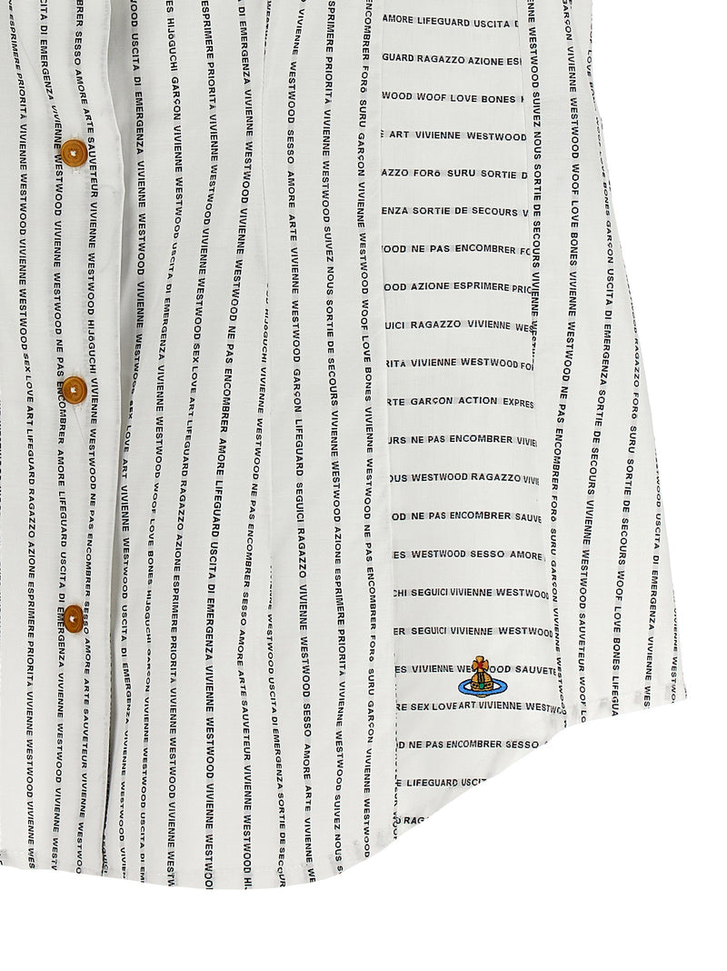 Vivienne Westwood 'Twisted Bagatelle' Bicolor Cotton Blouse