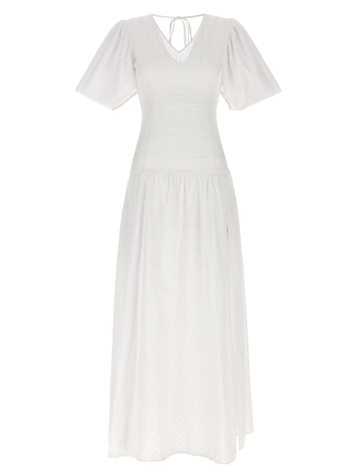 LE TWINS Rosellina White Cotton Long Dress