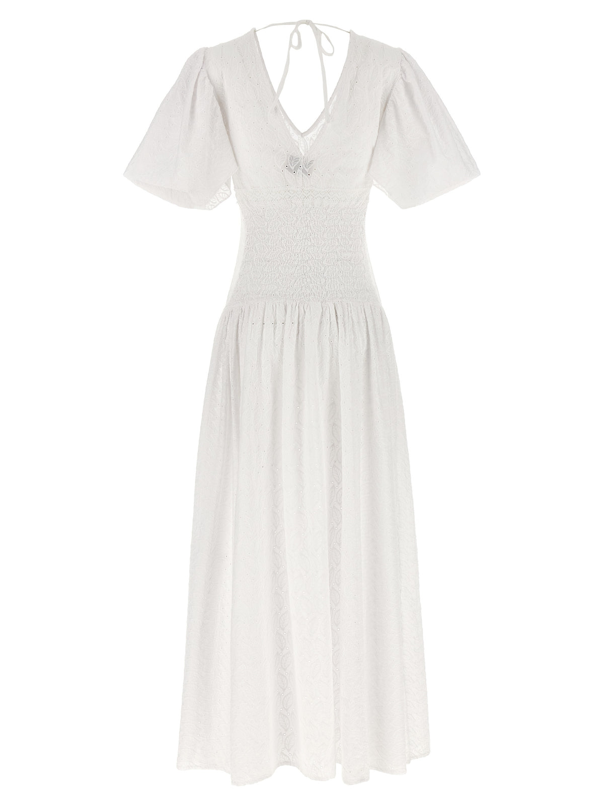 LE TWINS Rosellina White Cotton Long Dress