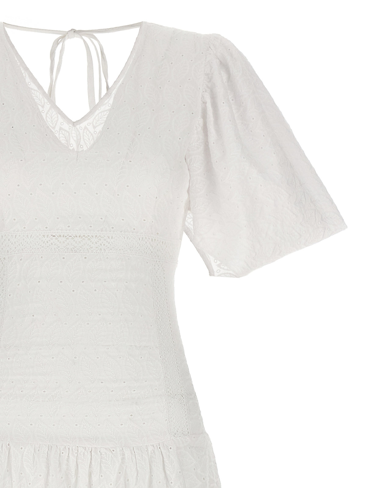 LE TWINS Rosellina White Cotton Long Dress