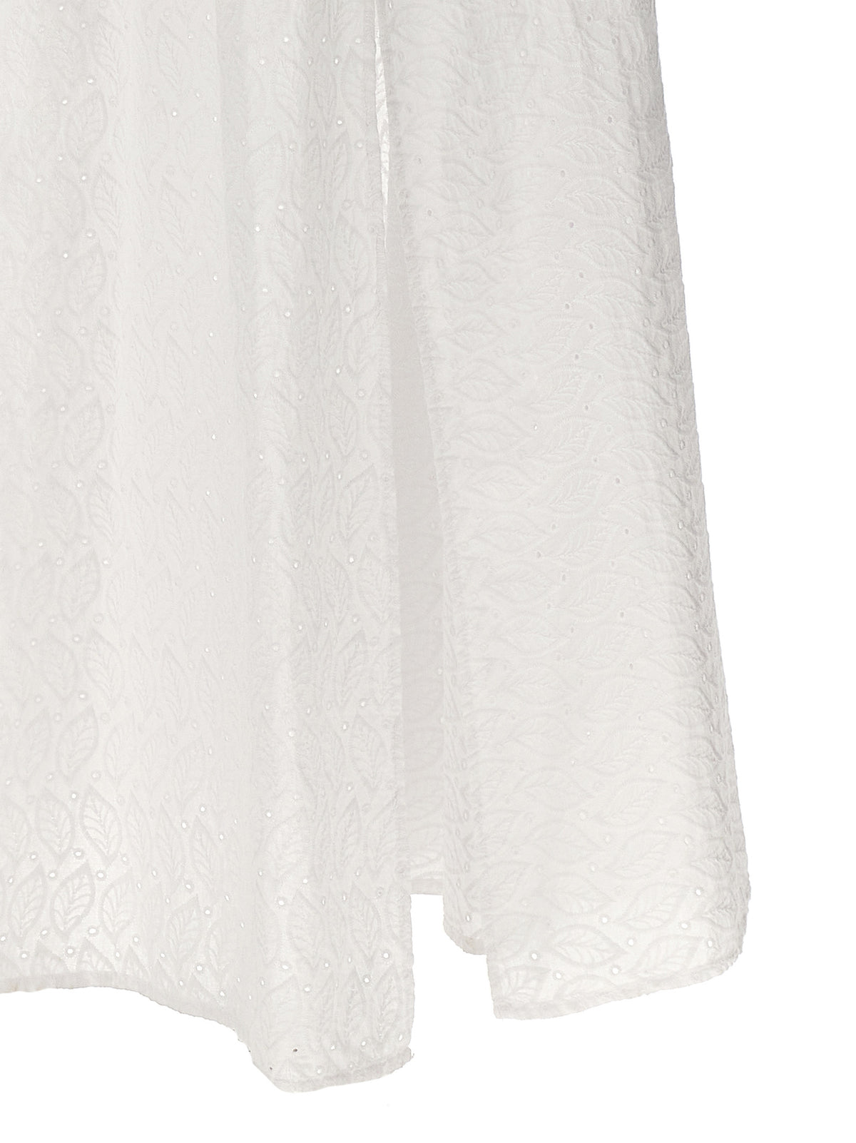 LE TWINS Rosellina White Cotton Long Dress