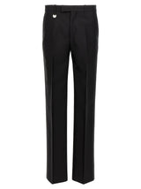 Burberry Black Virgin Wool Dress Pants for Men