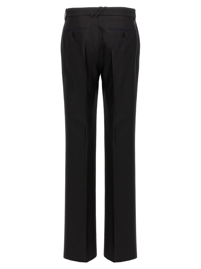 Burberry Black Virgin Wool Dress Pants