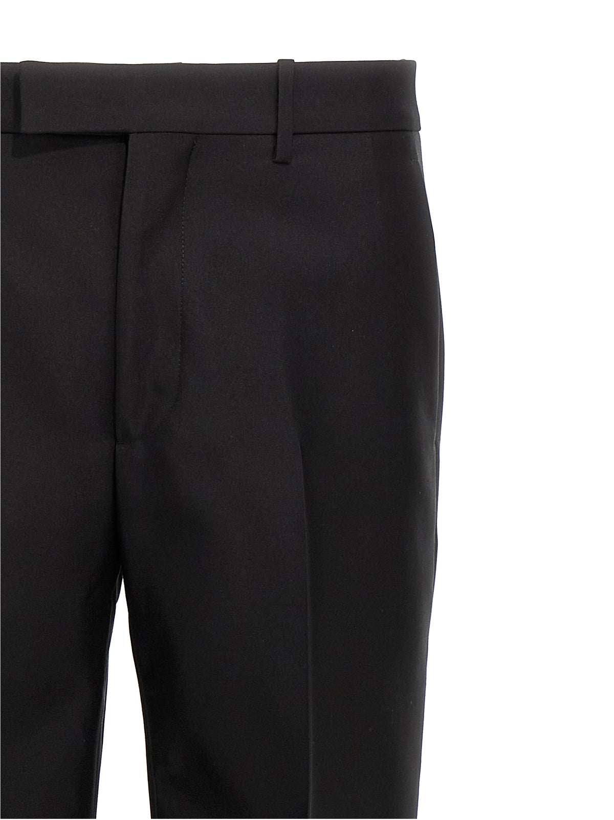 Burberry Black Virgin Wool Dress Pants for Men