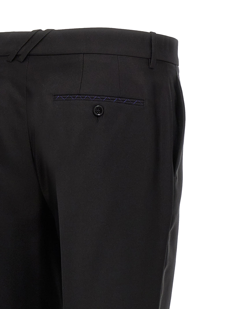 Burberry Black Virgin Wool Dress Pants