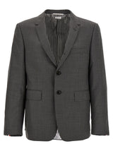 Thom Browne Classic Sport Coat Gray Wool Blazer