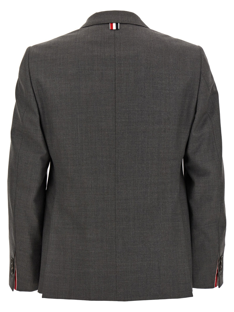 Thom Browne Classic Gray Wool Blazer for Men