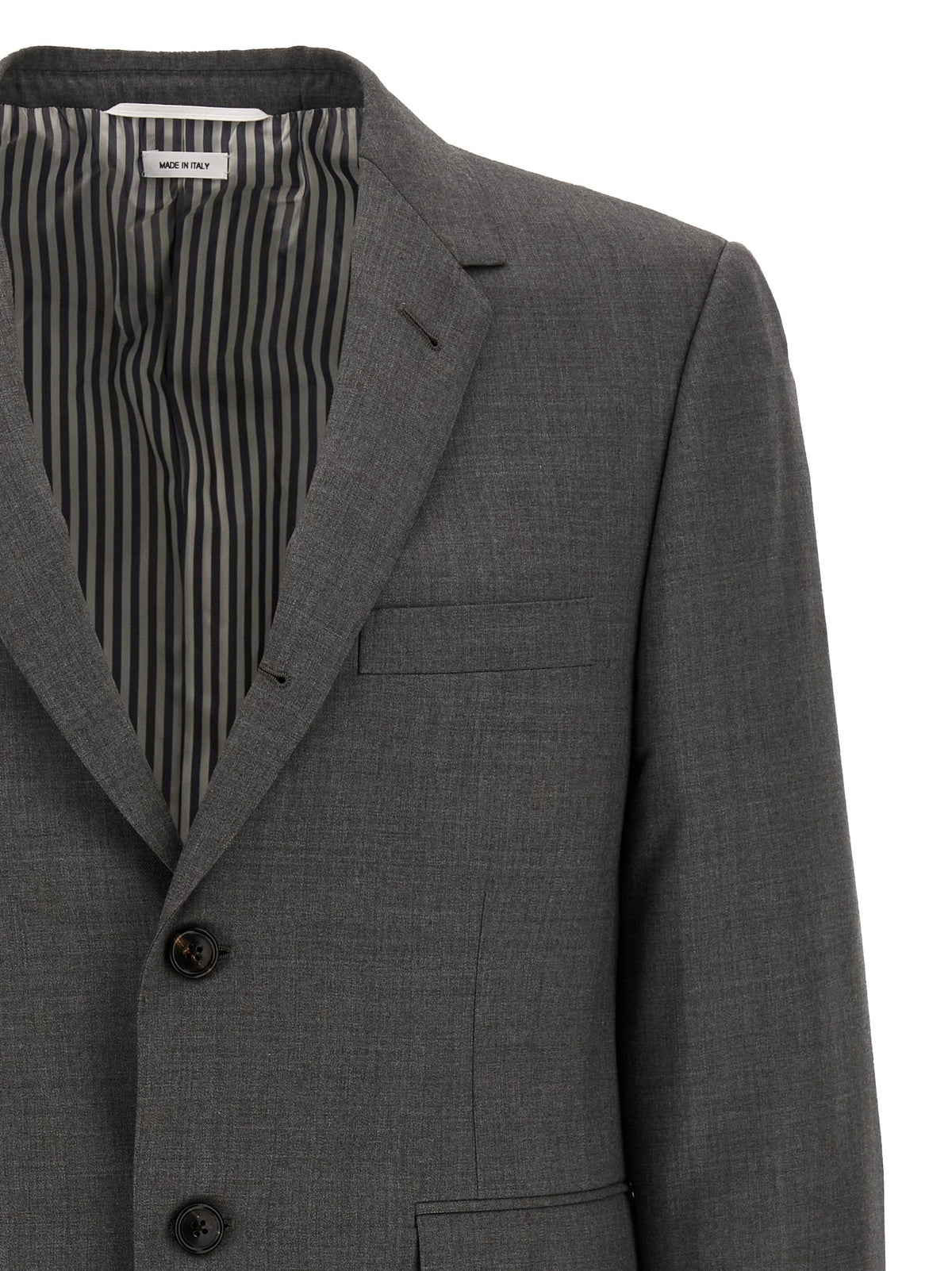 Thom Browne Classic Sport Coat Gray Wool Blazer