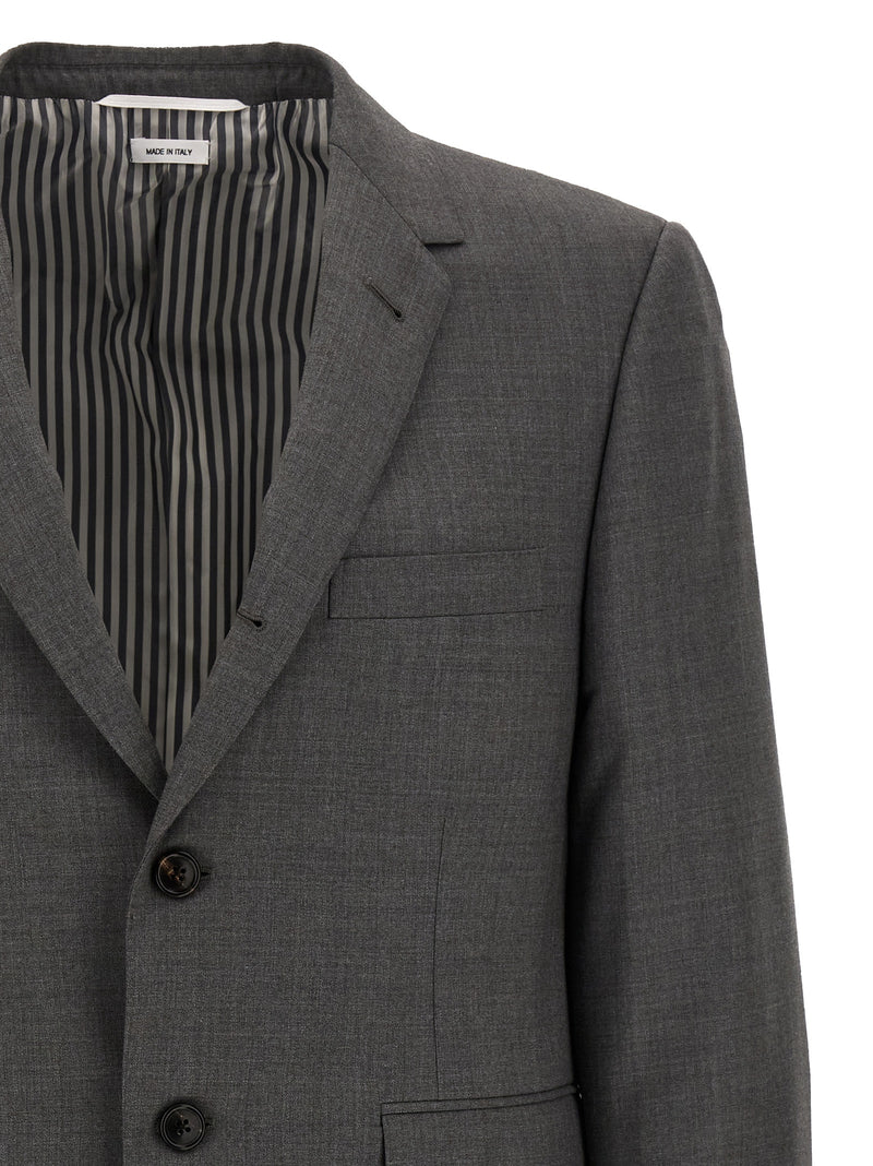 Thom Browne Classic Gray Wool Blazer for Men