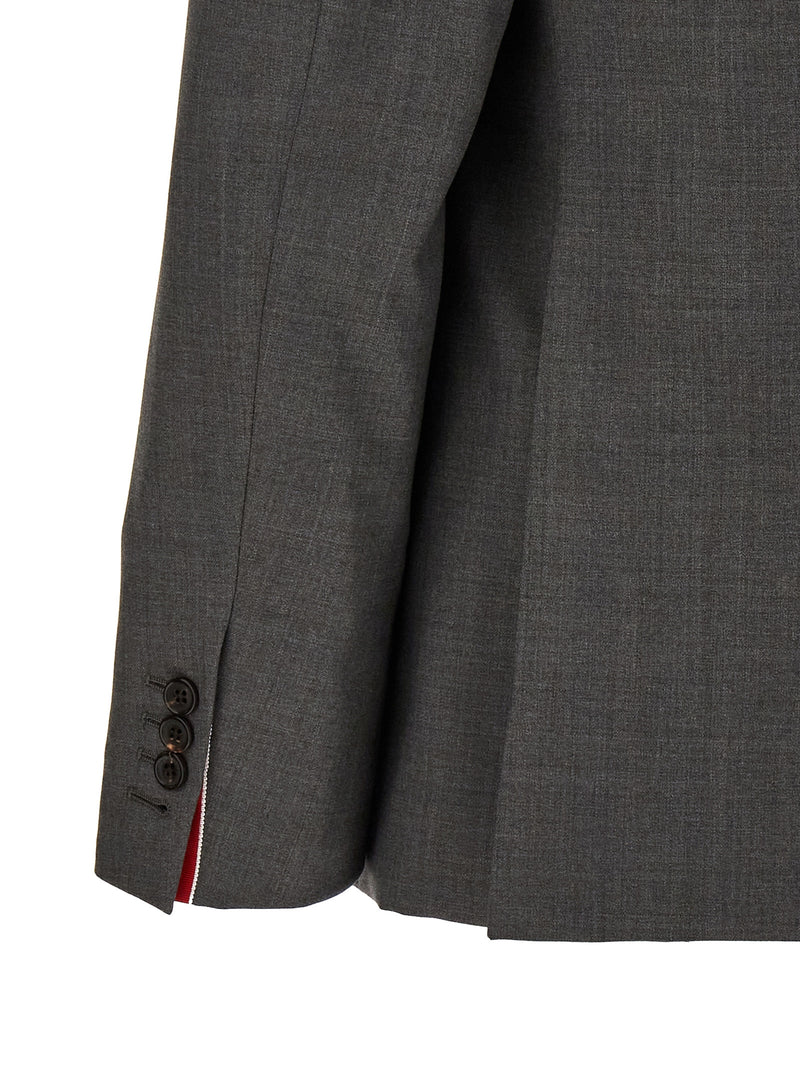 Thom Browne Classic Gray Wool Blazer for Men