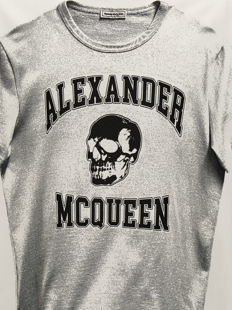 Alexander McQueen Bicolor Cotton T-Shirt