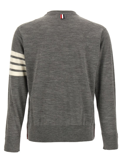 Thom Browne Gray Virgin Wool Cardigan