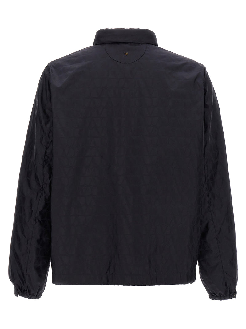 Valentino Garavani Blue Polyamide Shell Jacket - Toile Iconographe