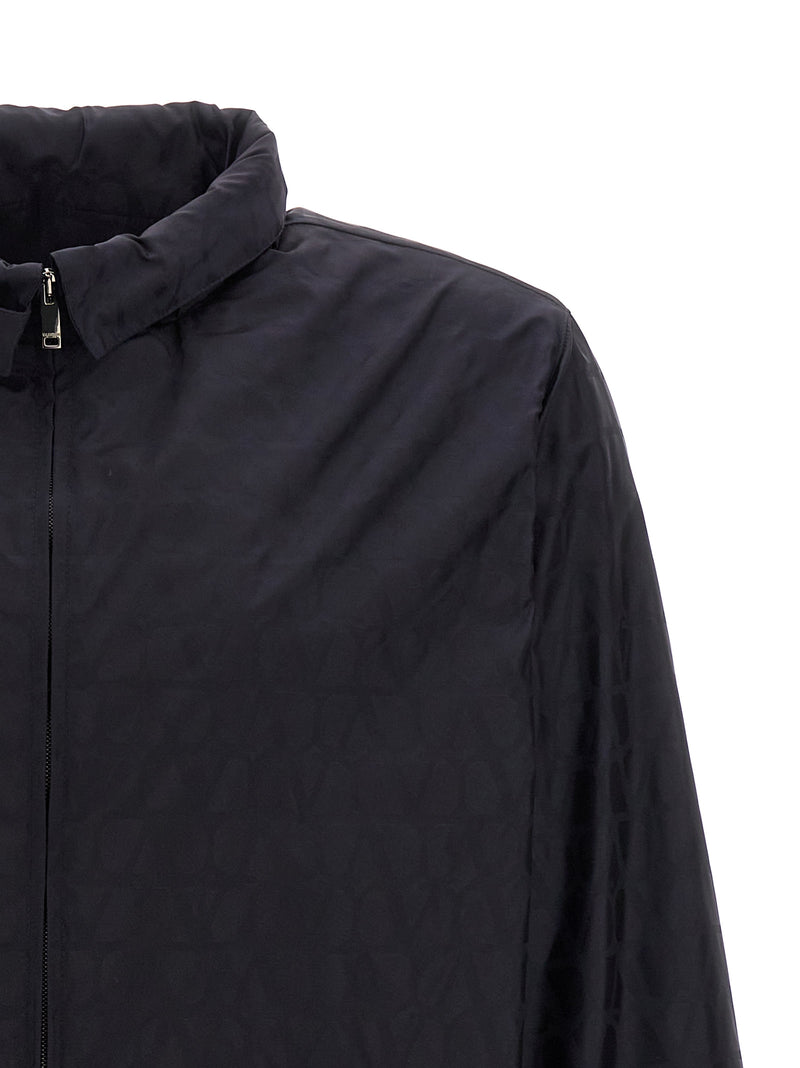 Valentino Garavani Blue Polyamide Shell Jacket - Toile Iconographe