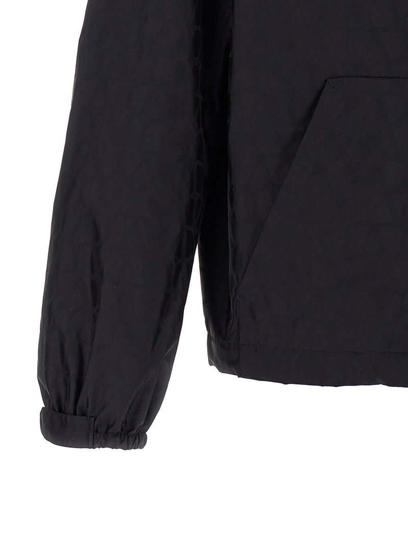 Valentino Garavani Blue Polyamide Shell Jacket - Toile Iconographe
