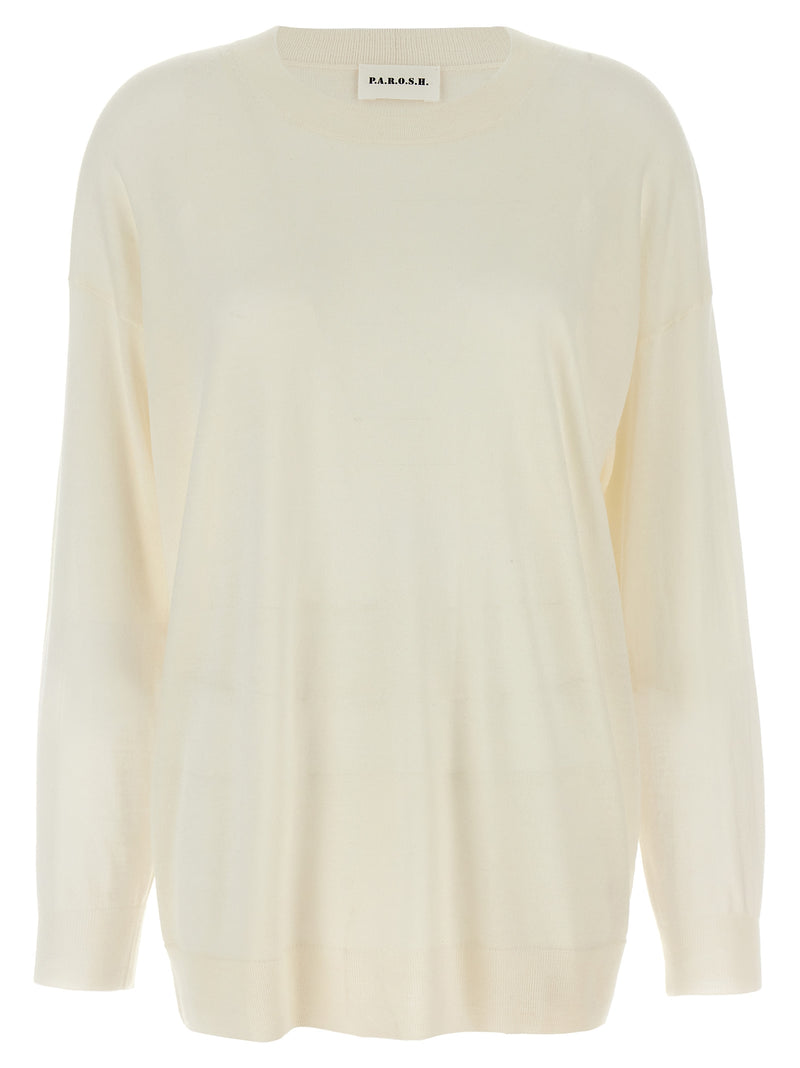 P.A.R.O.S.H. White Wool Cardigan for Women