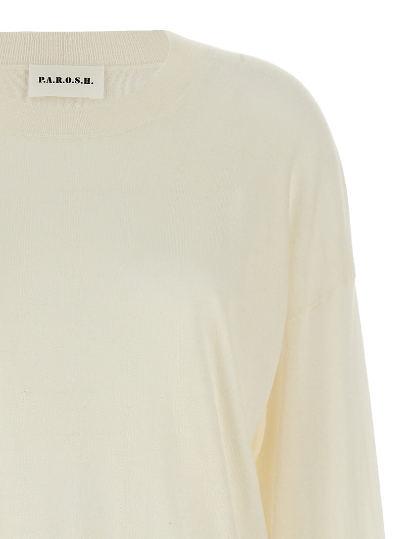 P.A.R.O.S.H. White Wool Cardigan for Women