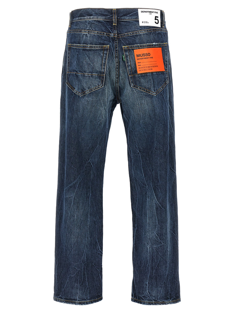 Department 5 Musso Blue Cotton Jeans for Men