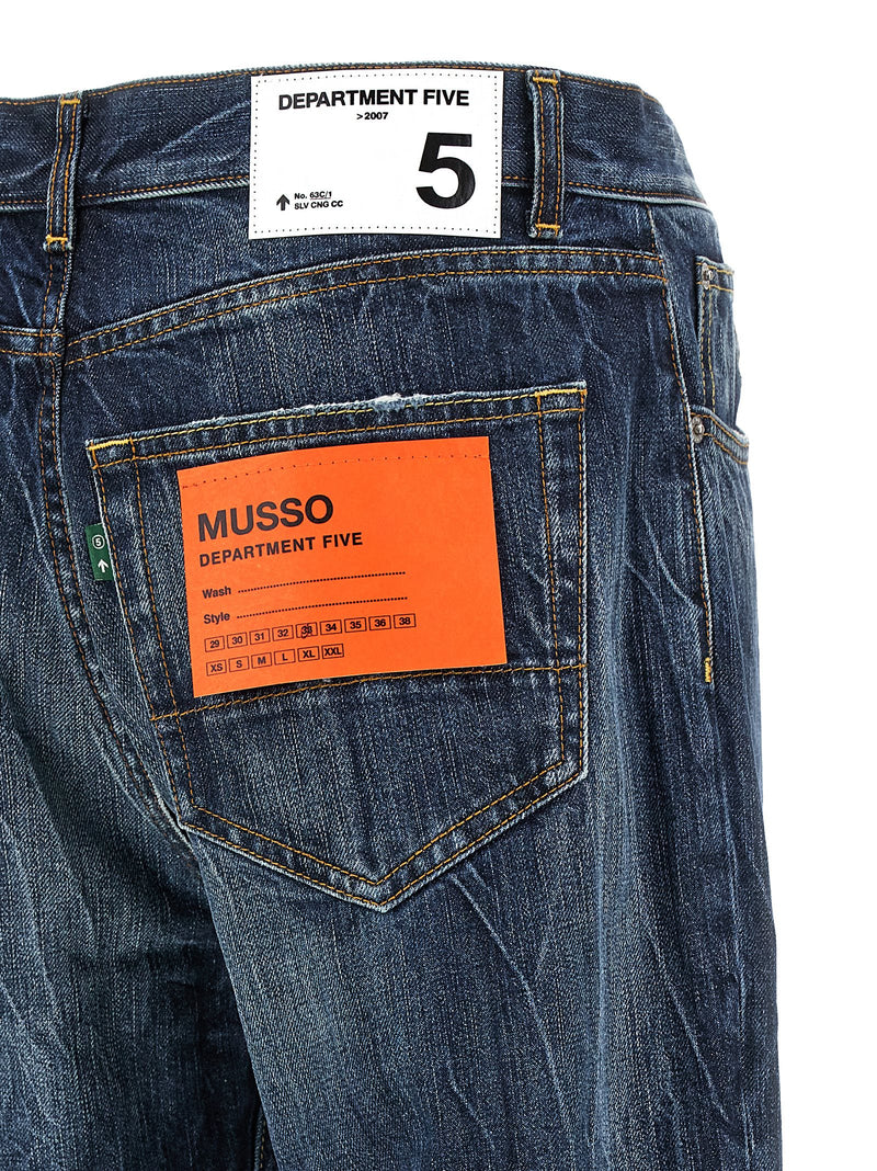 Department 5 Musso Blue Cotton Jeans for Men