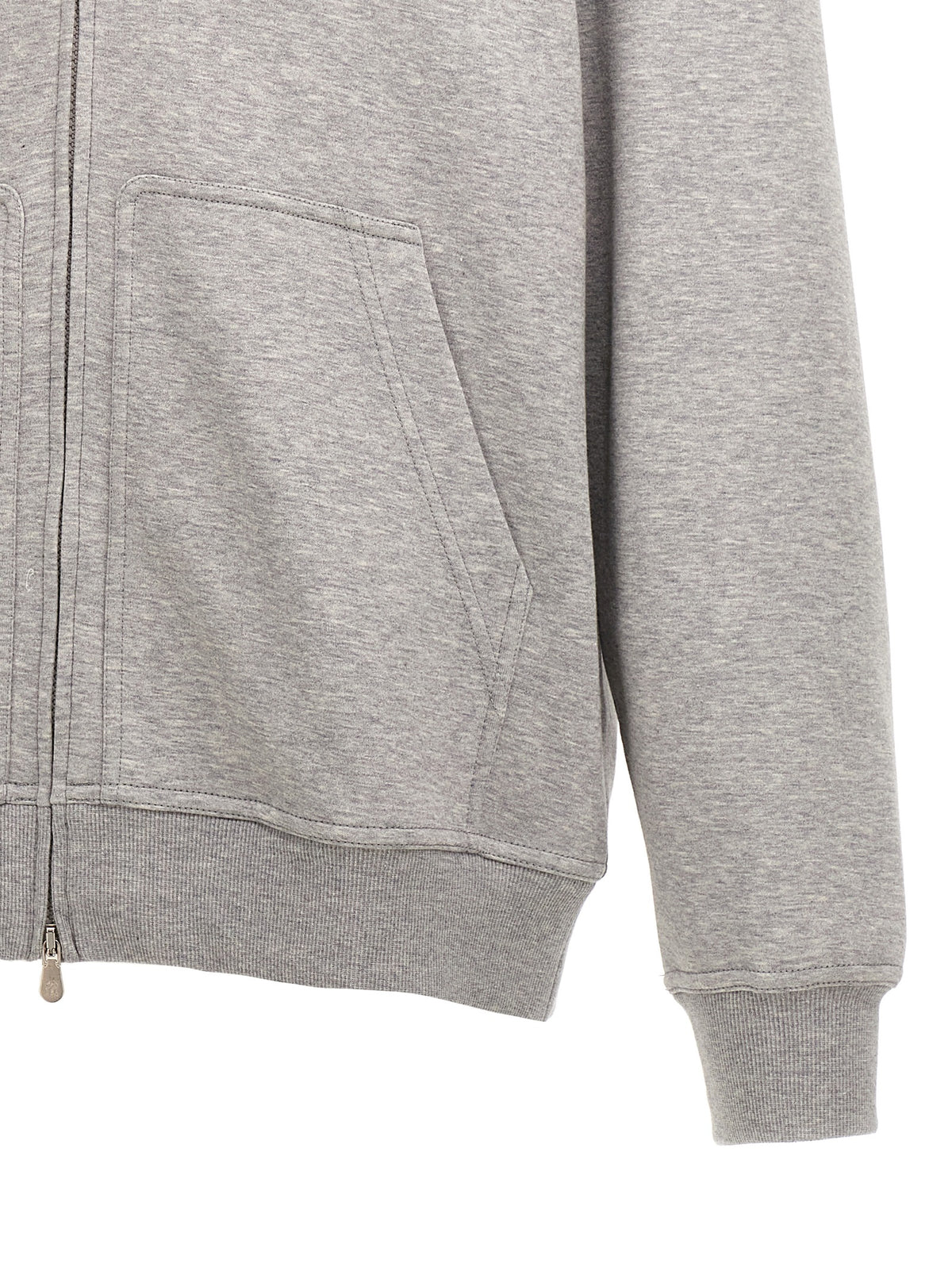 Brunello Cucinelli Gray Cotton Sweatshirt - Luxurious Comfort