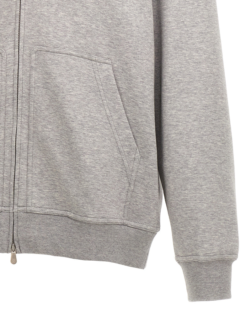 Brunello Cucinelli Gray Cotton Sweatshirt - Luxurious Comfort