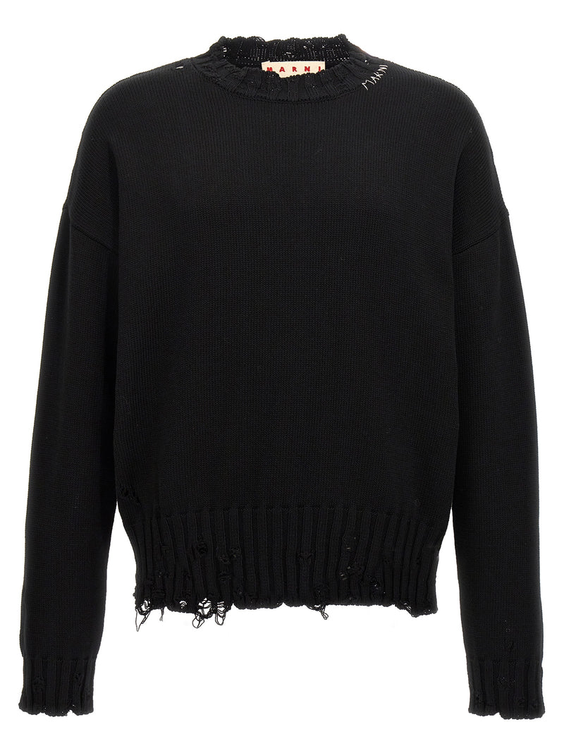 Marni Black Cotton Cardigan for Men