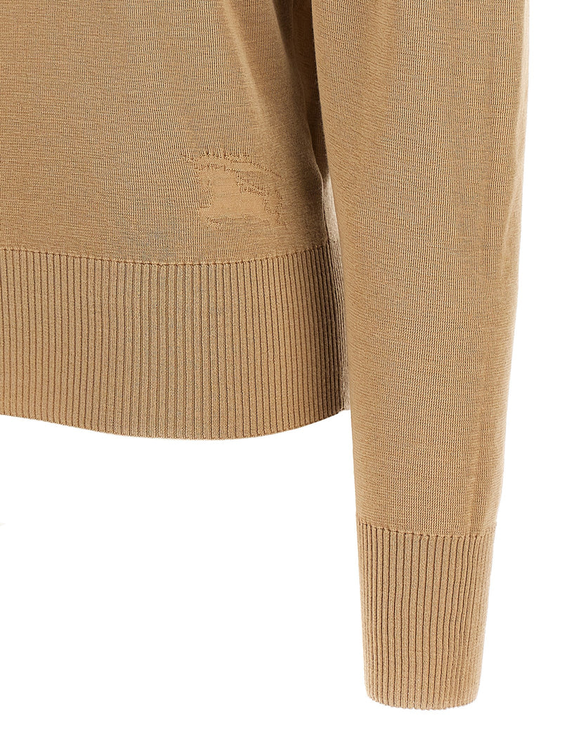 Burberry Beige Wool Cardigan - Luxury Women's Sweater