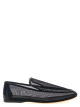 Khaite Alessia Black Polyamide Slip-On Loafers