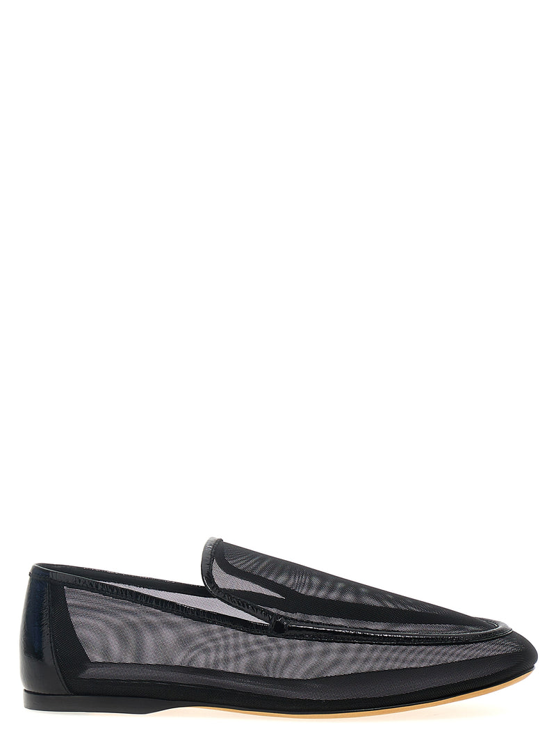 Khaite Alessia Black Polyamide Slip-On Loafers for Women