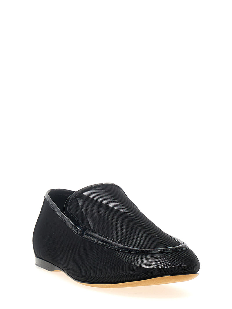 Khaite Alessia Black Polyamide Slip-On Loafers for Women