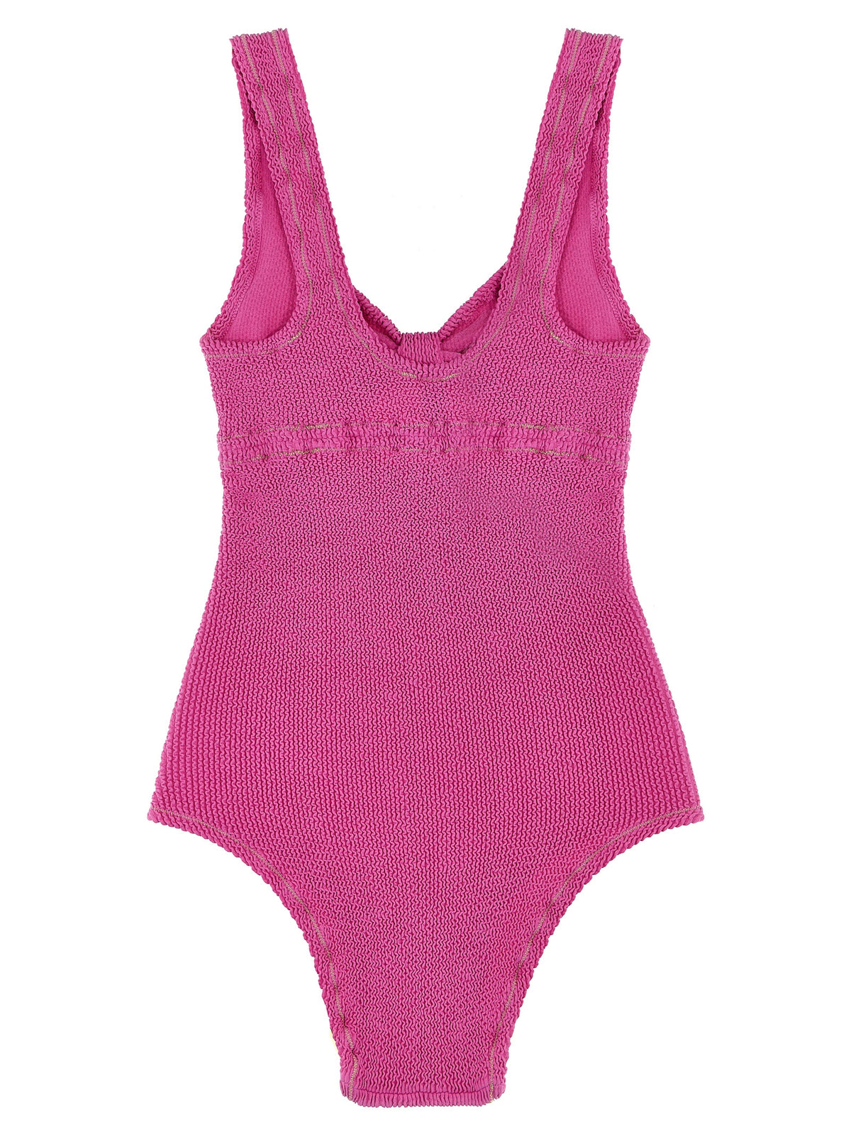 ROTATE BIRGER CHRISTENSEN Fuchsia Crinkle One-Piece Swimsuit