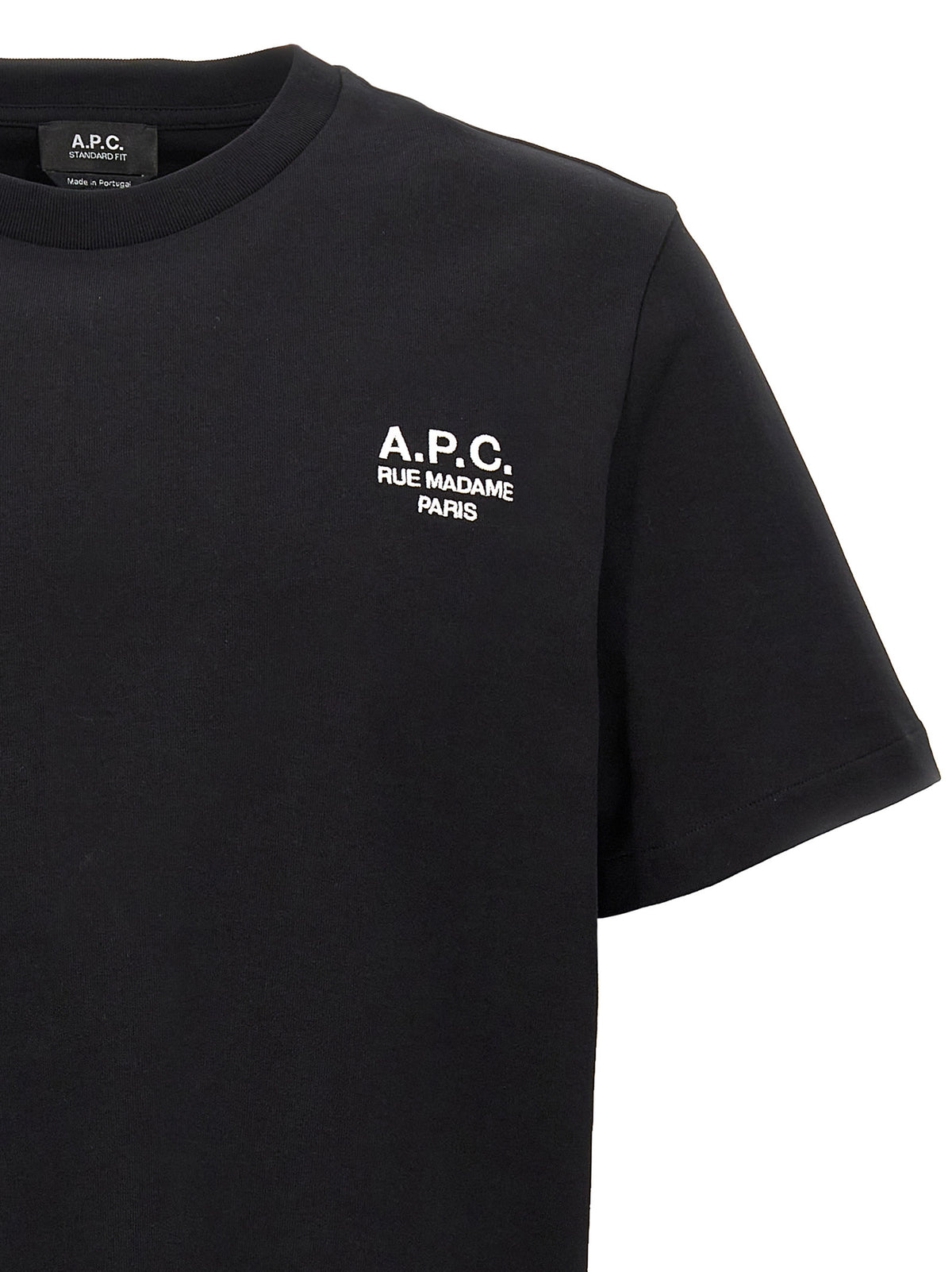 A.P.C. Standard Rue Madame Black Cotton T-Shirt